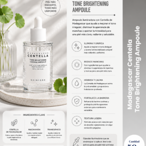madagascar centella ampolla iluminadora 50ml skin1004