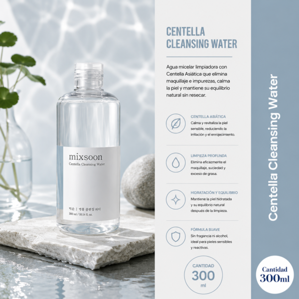 centella cleansing water 300ml mixsoon