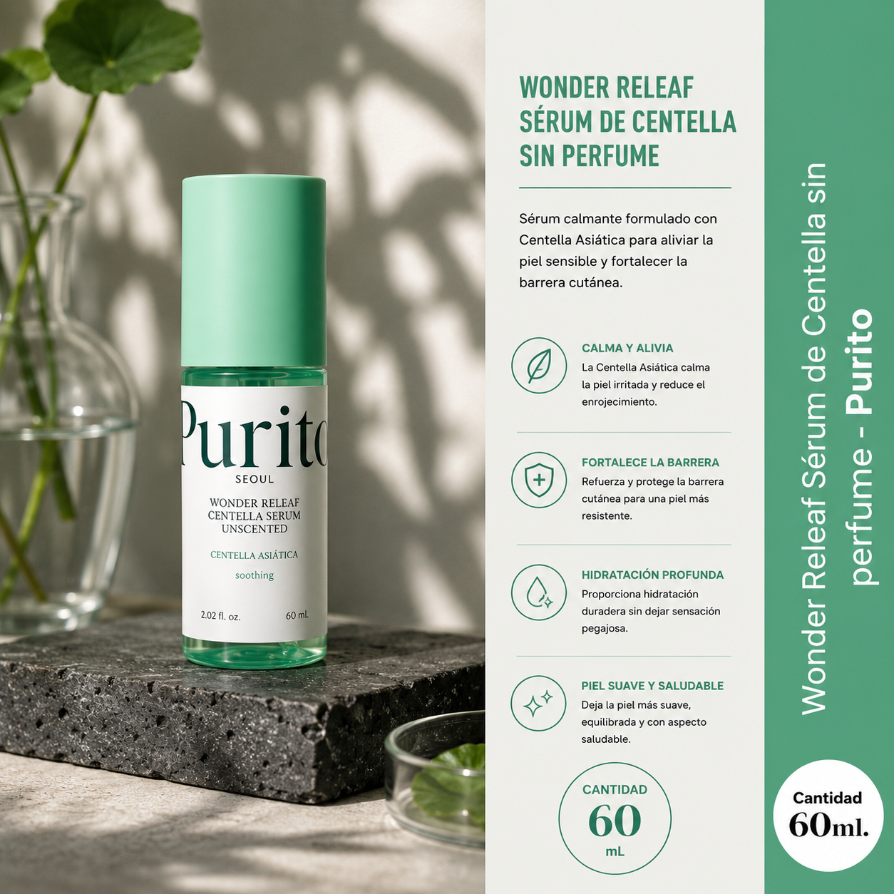 purito wonder releaf centella serum unscented 60ml