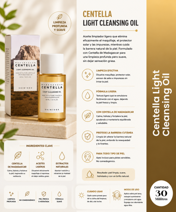 centella light cleansing oil 30 ml skin1004