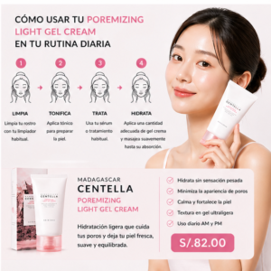 madagascar centella poremizing light gel cream 75ml