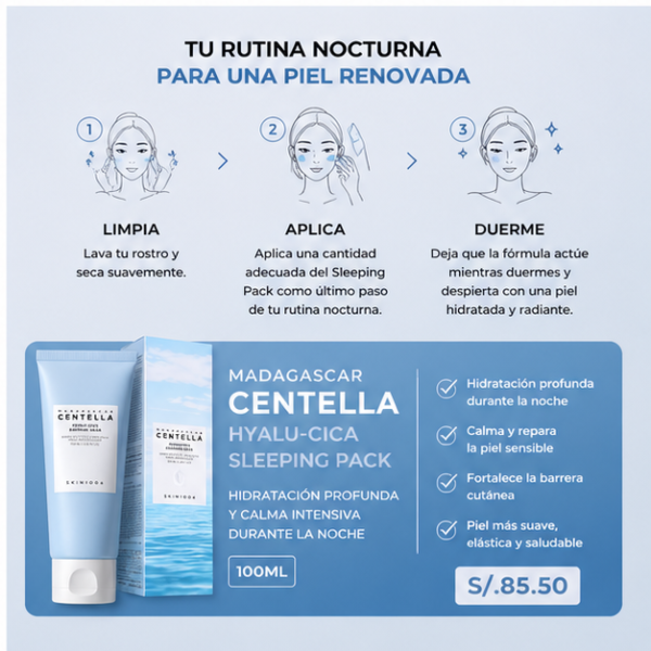 madagascar centella hyalu cica sleeping pack 100ml